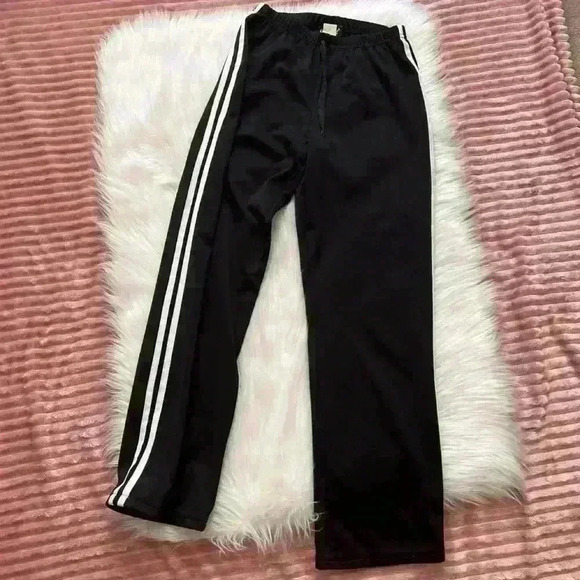 Conspiracy 2 Y2K Track Pants Black White Stripe Small - Picture 1 of 7